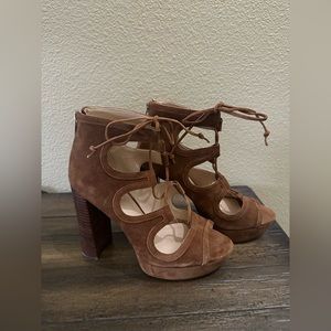 Vince Camuto Kamaye Platform Sandal Size 7 Tan